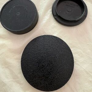 Leitz Wetzlar Black Camera Lens Caps